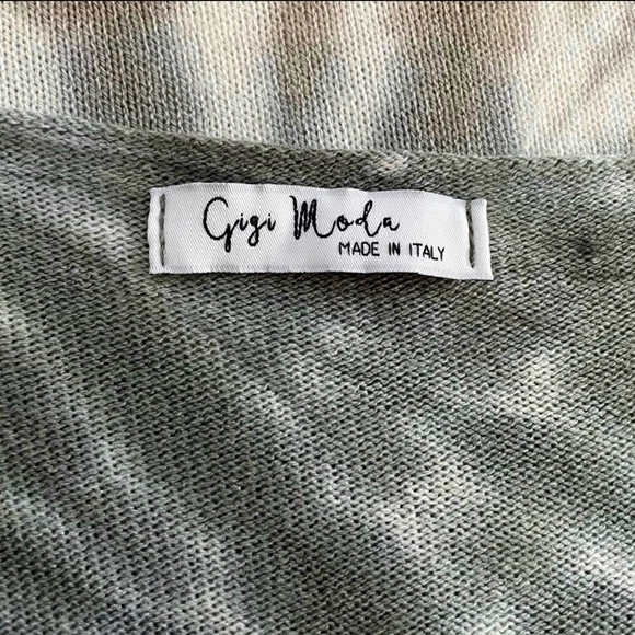 Women's Sweater GIGI MODA Floral Tie Dye Sweater Knit Sweater Kaftan Style Top - Picture 6 of 7